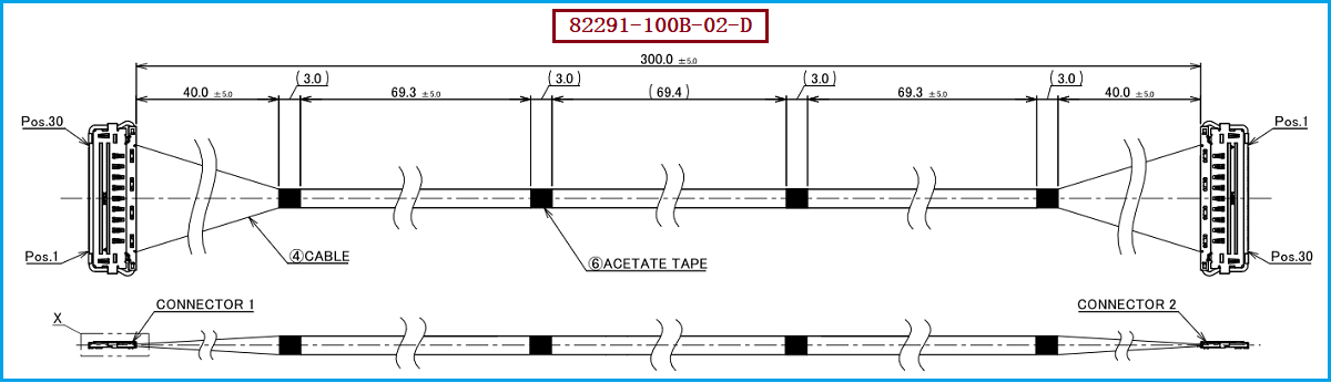 I-PEX 82291-100B-02-D极细同轴线束 I-PEX 82291-100B-02-D极细同轴线束