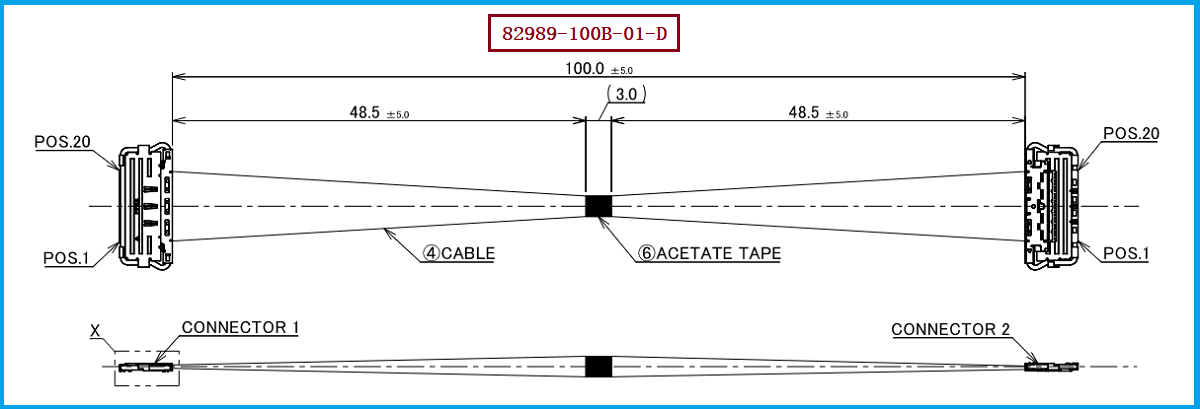 I-PEX 82989-100B-01-D极细同轴线束 I-PEX 82989-100B-01-D极细同轴线束