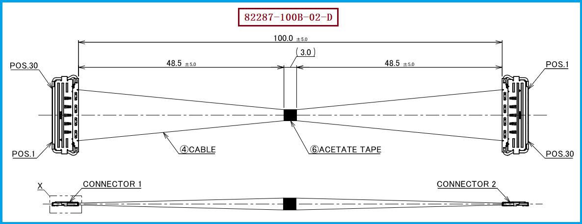 I-PEX 82287-100B-02-D极细同轴线束 I-PEX 82287-100B-02-D极细同轴线束