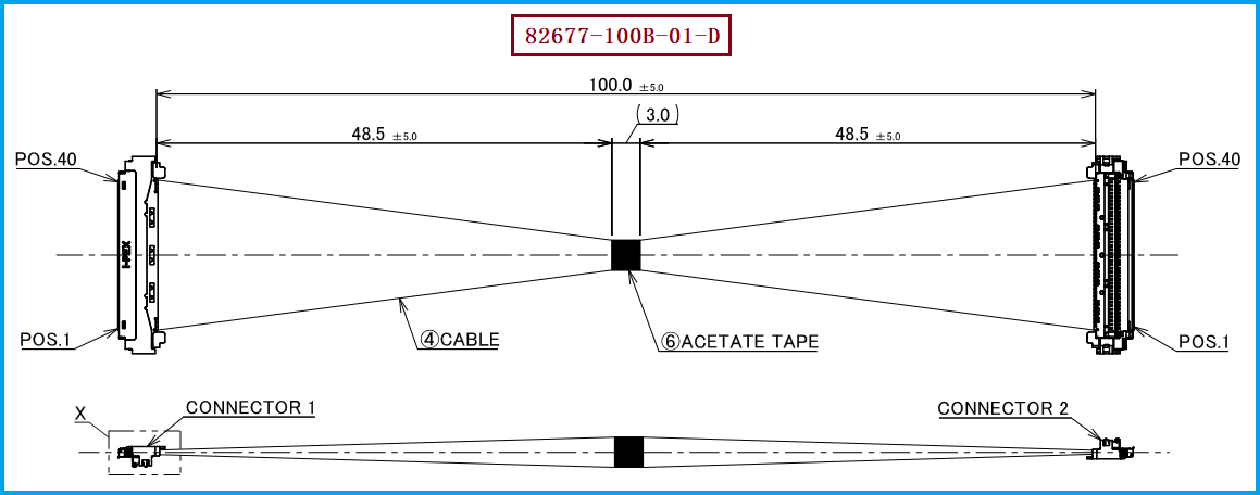 I-PEX 82677-100B-01-D极细同轴线束 I-PEX 82677-100B-01-D极细同轴线束
