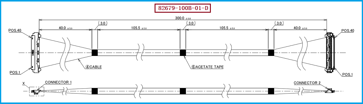 I-PEX 82679-100B-01-D极细同轴线束 I-PEX 82679-100B-01-D极细同轴线束