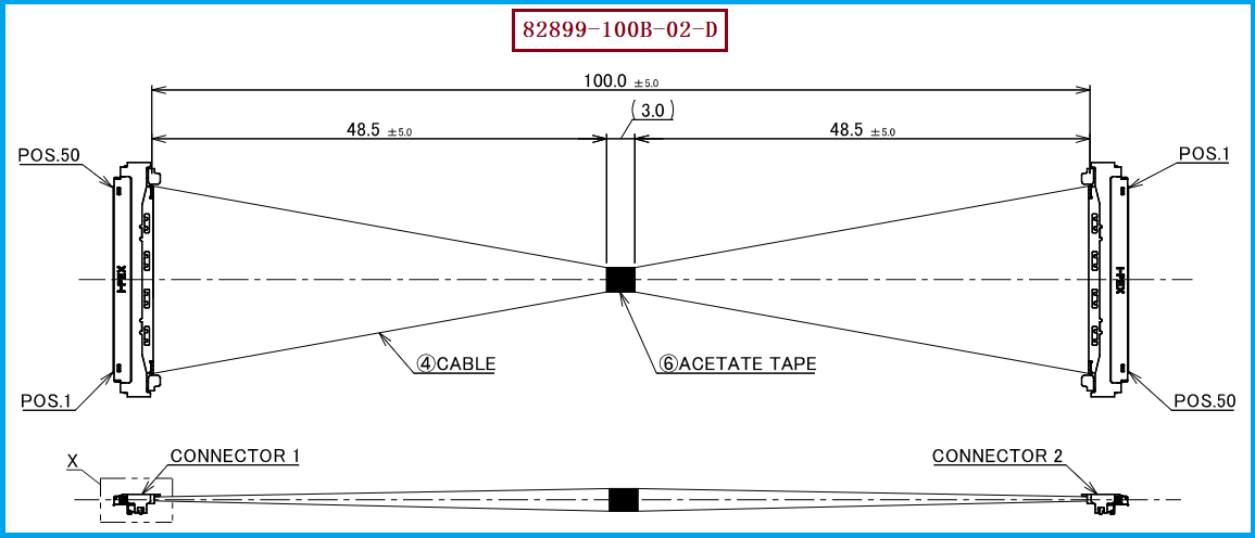 I-PEX 82899-100B-02-D极细同轴线束 I-PEX 82899-100B-02-D极细同轴线束
