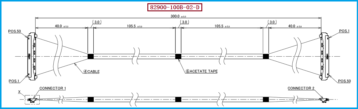 I-PEX 82900-100B-02-D极细同轴线束 I-PEX 82900-100B-02-D极细同轴线束