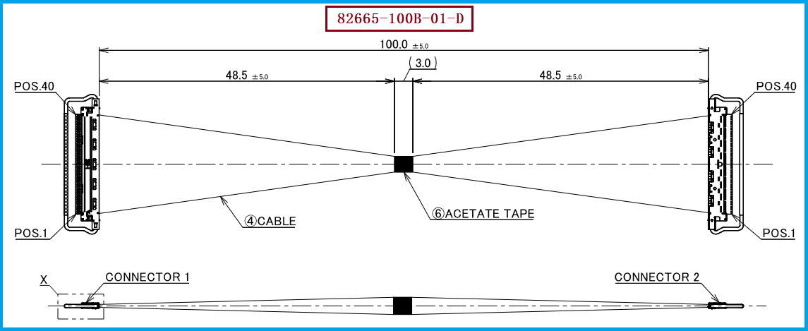 I-PEX 82665-100B-01-D极细同轴线束 I-PEX 82665-100B-01-D极细同轴线束