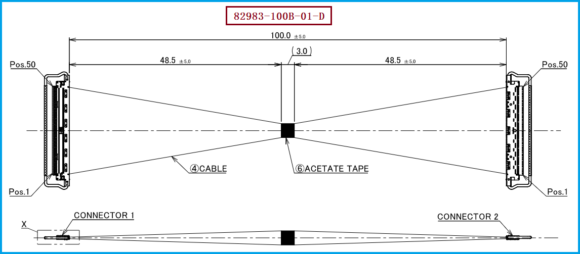 I-PEX 82983-100B-01-D极细同轴线束 I-PEX 82983-100B-01-D极细同轴线束