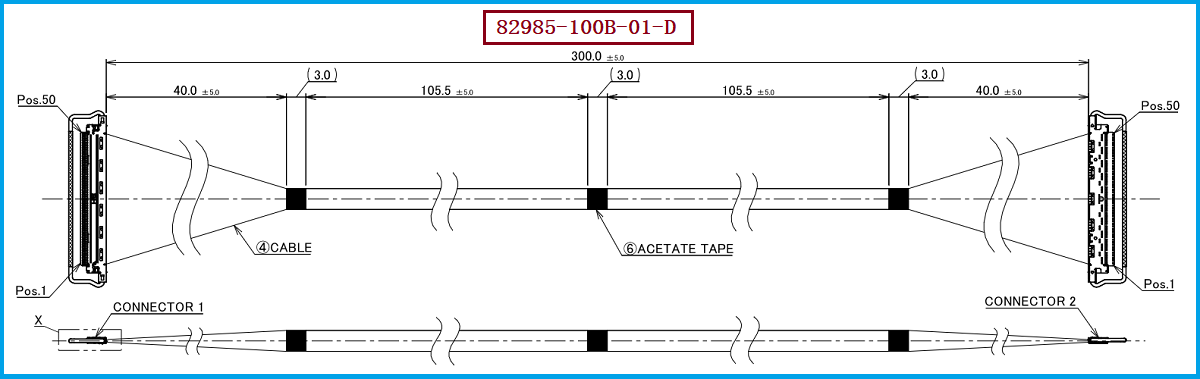 I-PEX 82985-100B-01-D极细同轴线束 I-PEX 82985-100B-01-D极细同轴线束