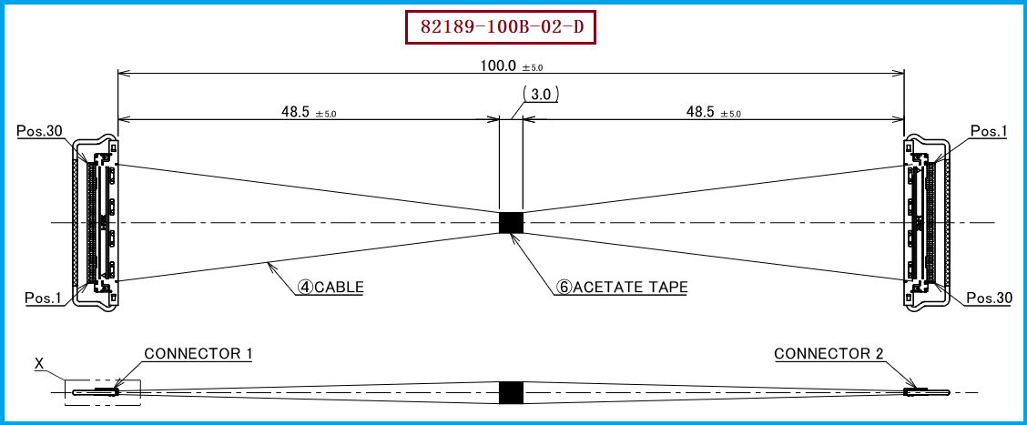 I-PEX 82189-100B-02-D极细同轴线束 I-PEX 82189-100B-02-D极细同轴线束