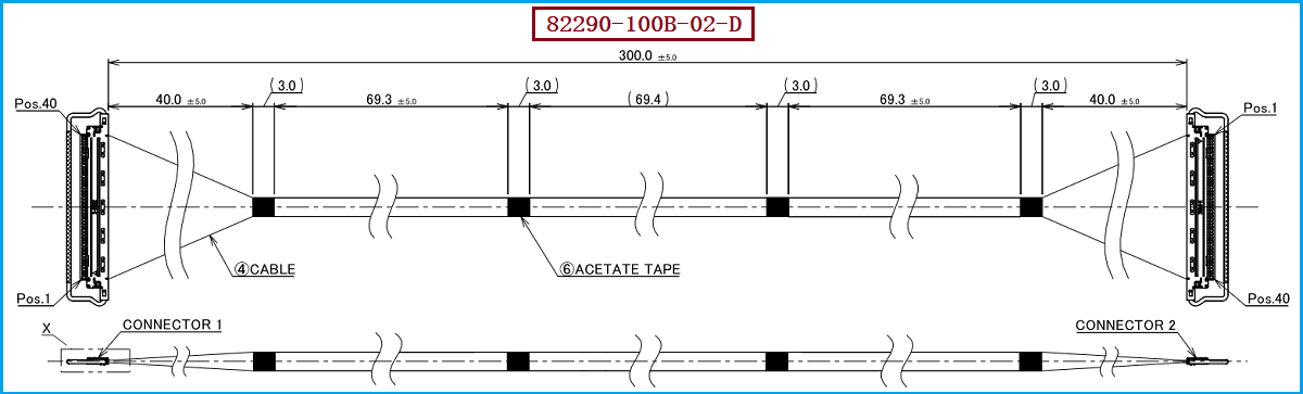 I-PEX 82290-100B-02-D极细同轴线束 I-PEX 82290-100B-02-D极细同轴线束