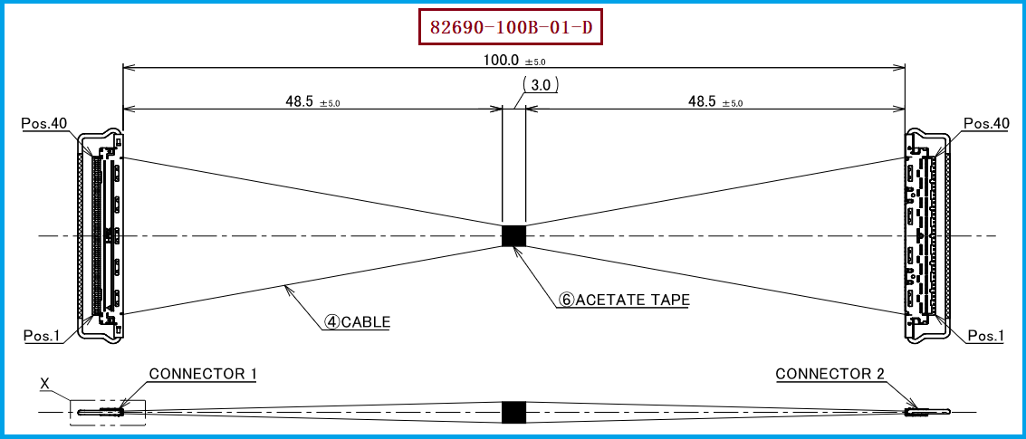 I-PEX 82690-100B-01-D极细同轴线束 I-PEX 82690-100B-01-D极细同轴线束