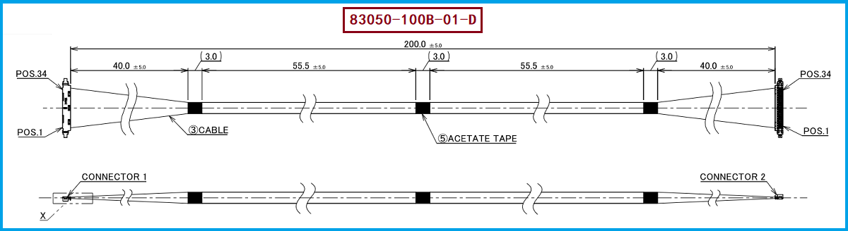 I-PEX 83050-100B-01-D极细同轴线束 I-PEX 83050-100B-01-D极细同轴线束