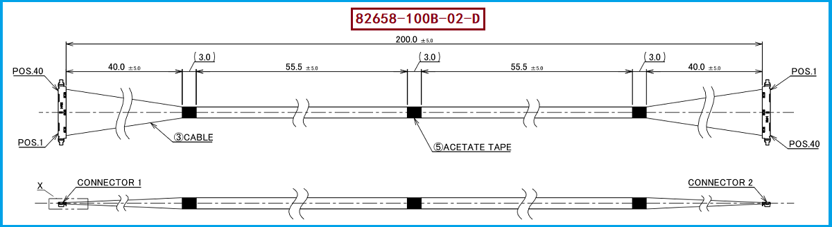 I-PEX 82658-100B-02-D极细同轴线束 I-PEX 82658-100B-02-D极细同轴线束