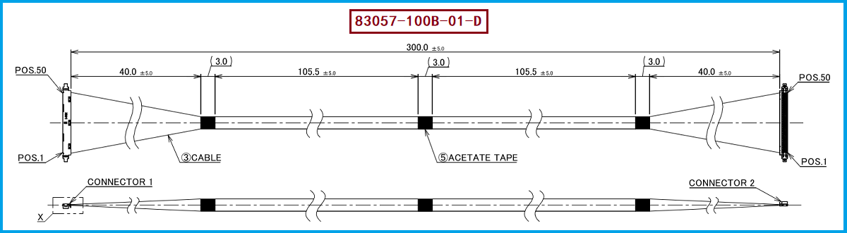 I-PEX 83057-100B-01-D极细同轴线束 I-PEX 83057-100B-01-D极细同轴线束