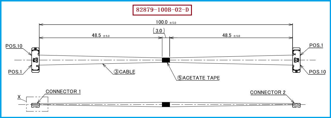 I-PEX 82879-100B-02-D极细同轴线束 I-PEX 82879-100B-02-D极细同轴线束