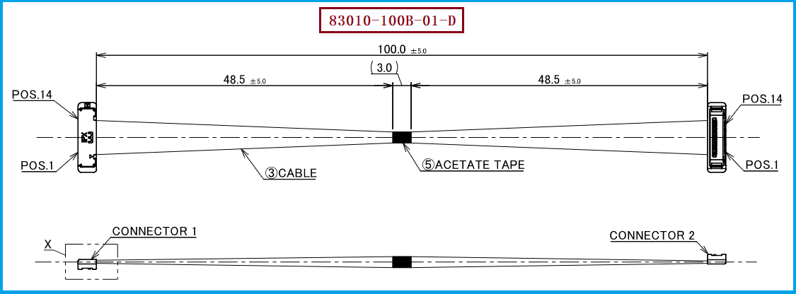 I-PEX 83010-100B-01-D极细同轴线束 I-PEX 83010-100B-01-D极细同轴线束