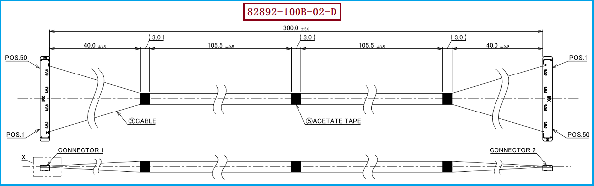 I-PEX 82892-100B-02-D极细同轴线束 I-PEX 82892-100B-02-D极细同轴线束