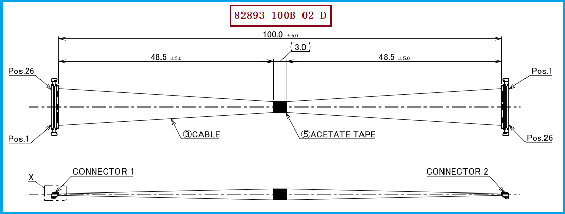 I-PEX 82893-100B-02-D极细同轴线束 I-PEX 82893-100B-02-D极细同轴线束