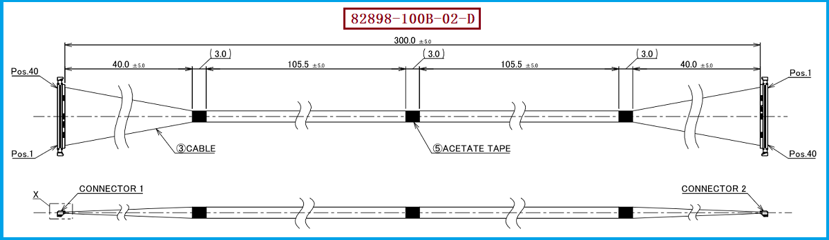 I-PEX 82898-100B-02-D极细同轴线束 I-PEX 82898-100B-02-D极细同轴线束