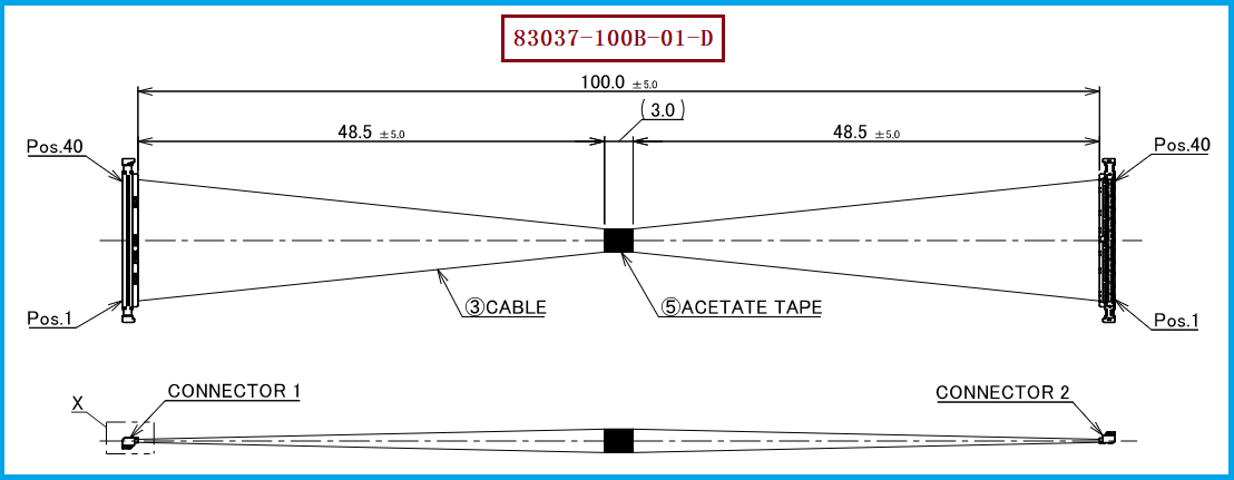 I-PEX 83037-100B-01-D极细同轴线束 I-PEX 83037-100B-01-D极细同轴线束